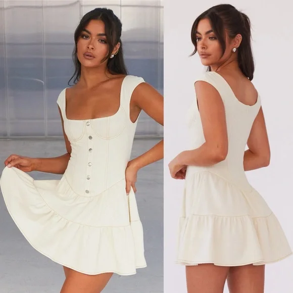 Peppermayo | Dresses | Nwt Peppermayo Isabella Denim Bustier Dress |  Poshmark